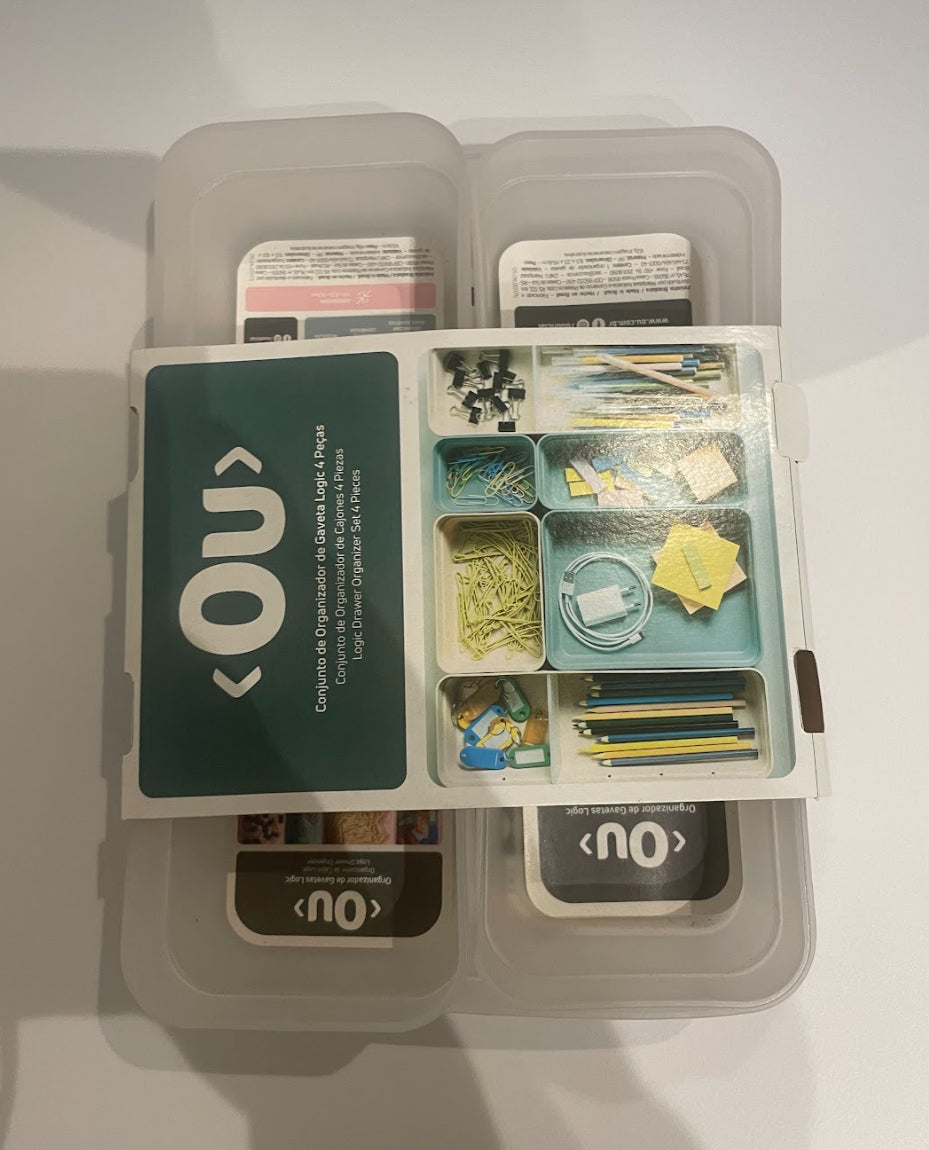 CONJUNTO LOGIC MINI 4 PEÇAS TRANSPARENTE