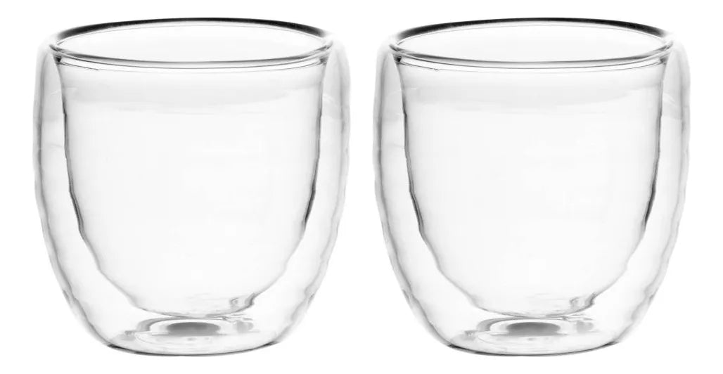 2 COPOS DE CAFÉ PAREDE DUPLA  -  WOLFF
