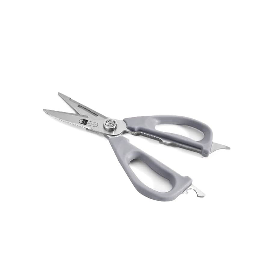 TESOURA DE COZINHA JAMES.F CINZA DE AÇO INOX