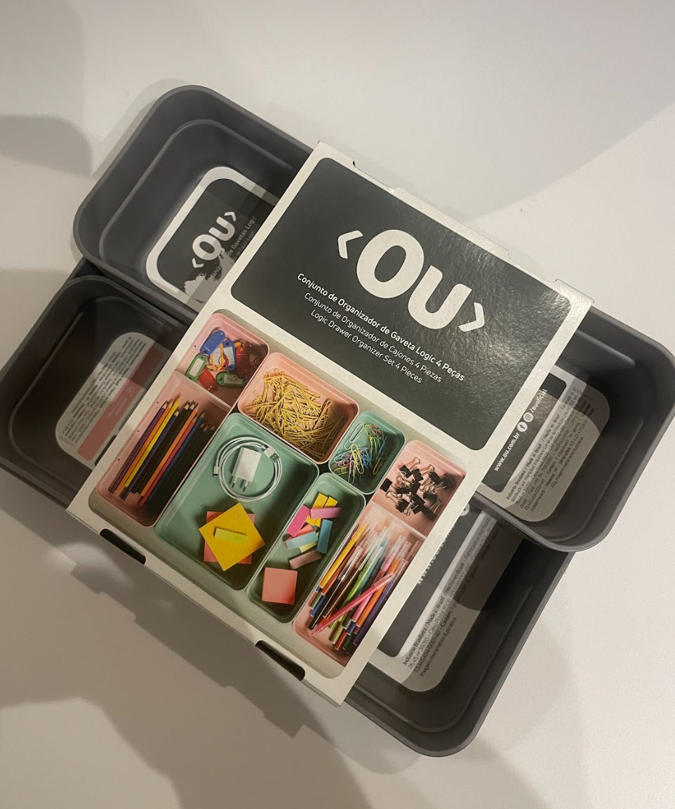 CONJUNTO LOGIC MINI 4 PEÇAS CHUMBO