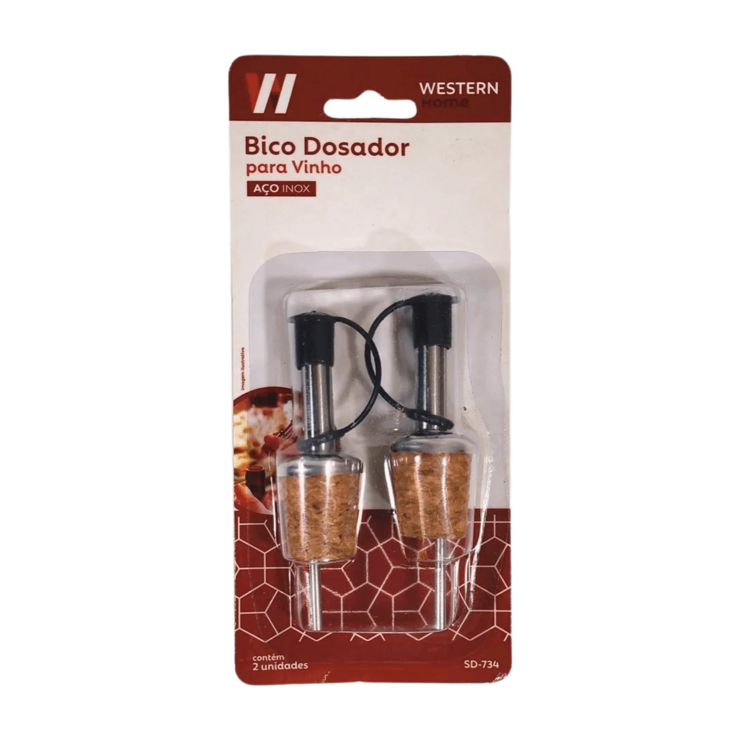 BICO DOSADOR GARRAFA VINHO - 2 UNID KE HOME