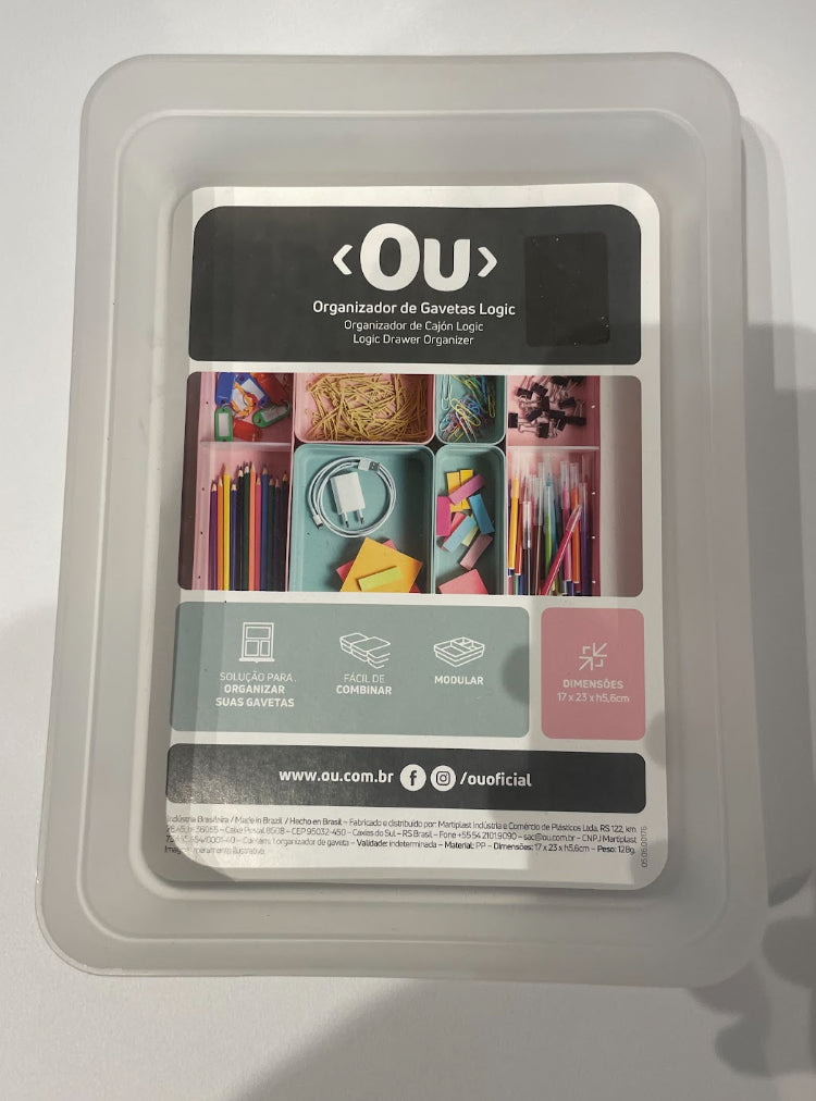 ORGANIZADOR DE GAVETAS G LOGIC NATURAL - OU