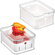 CAIXA DE FRUTAS COM TAMPA - IDESIGN ‎31,3x17,8x15,4cm