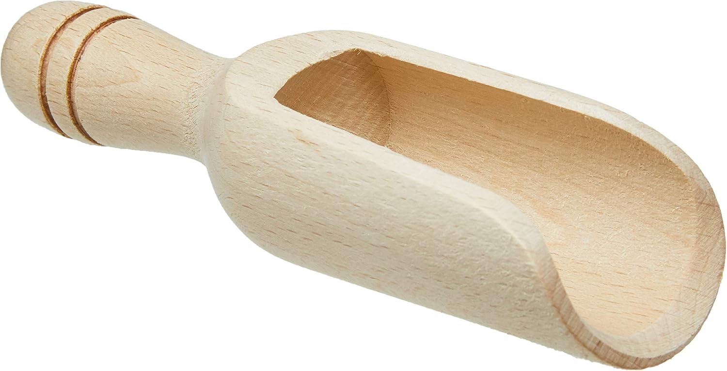 COLHER EM MADEIRA 14 CM