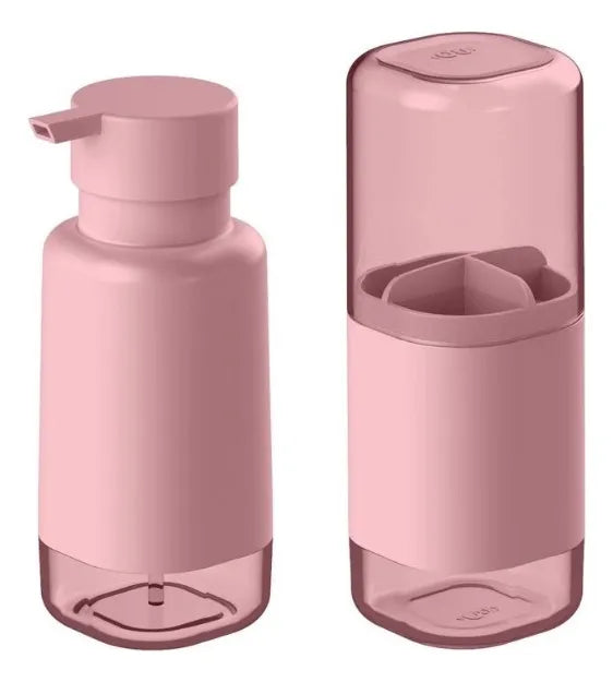CONJUNTO DE BANHEIRO DUAL ROSA OU