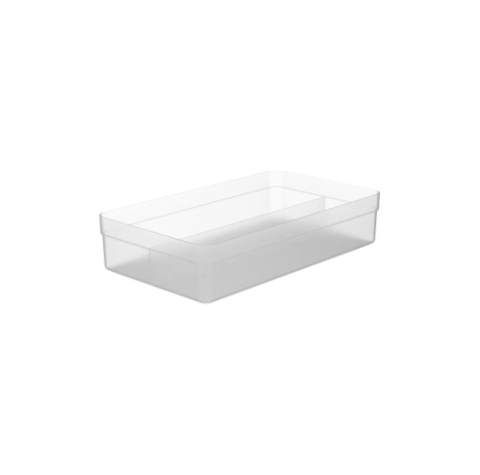ORGANIZADOR DE GAVETAS 2 DIVISÓRIAS LINHA LOGIC COR NATURAL OU