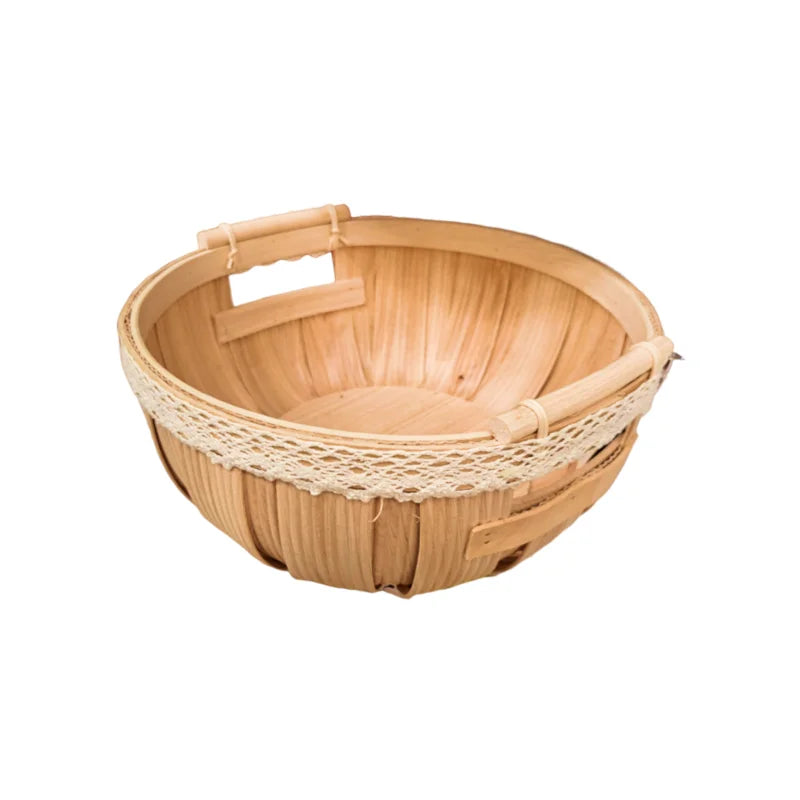 CESTO REDONDO PAPERWOOD 32x32x14,5cm - YOI