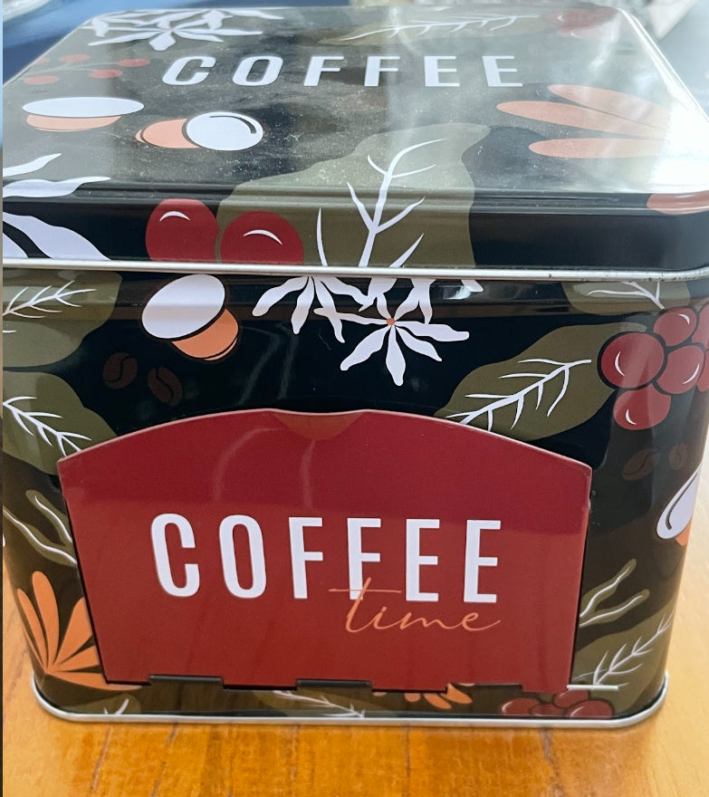 LATA PORTA CÁPSULAS DE METAL COFFEE