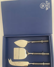 CONJUNTO 3 FACAS PARA QUEIJO DE AÇO