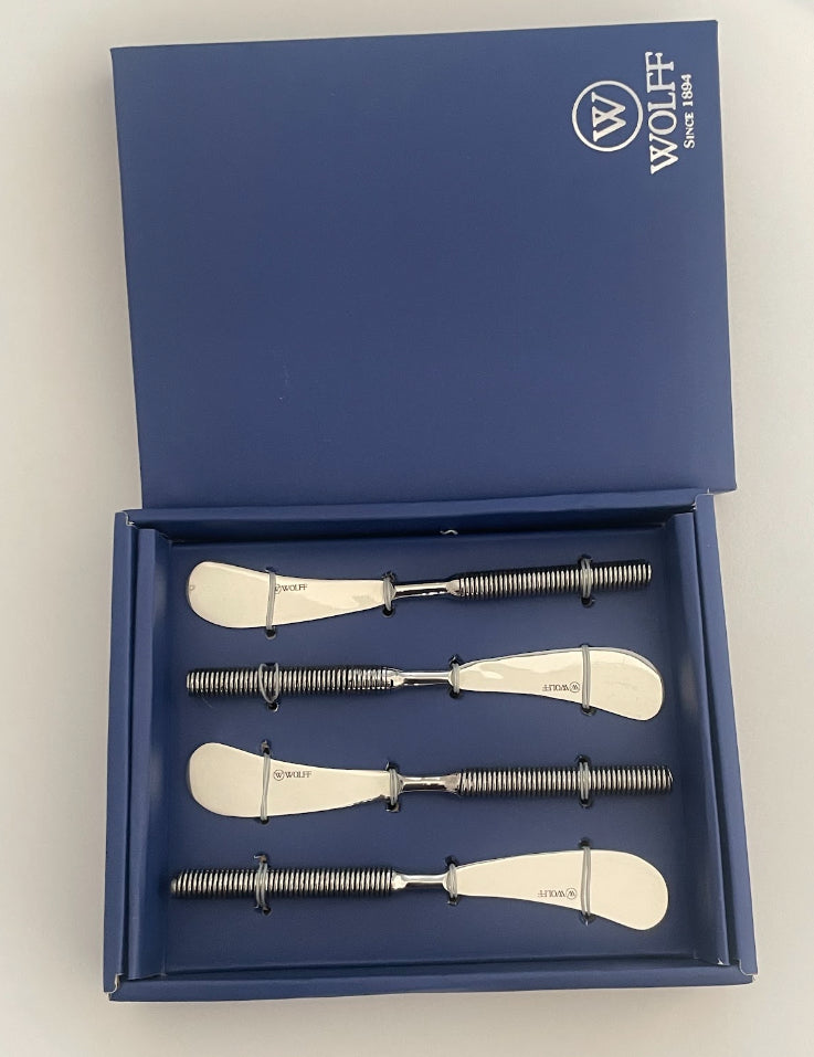 CONJUNTO 4 ESPÁTULAS DE AÇO INOX