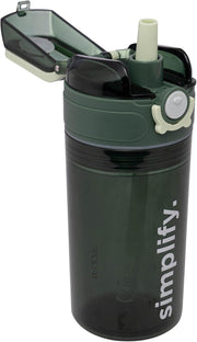 GARRAFA SQUEEZE DE POLICARBONATO COM PORTA SNACK 450ML VERDE - WOLFF