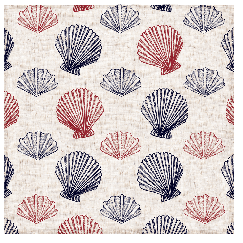 GUARDANAPO DE MESA CONCHA 45x45 CM - DECORTEXTIL
