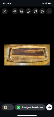 TÁBUA DE MADEIRA 20x45 cm - COPA & CIA