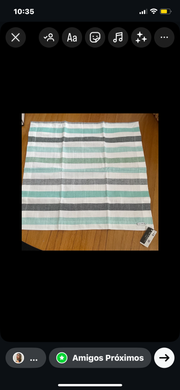 GUARDANAPO STRIPE VERDE MAMEG