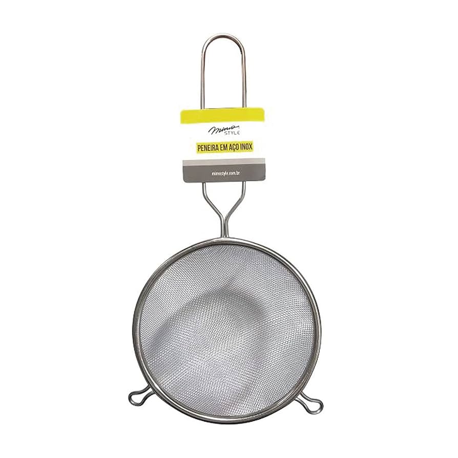 PENEIRA EM AÇO INOX 16CM