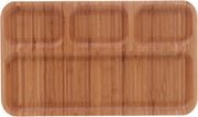 PETISQUEIRA DE BAMBU COM 4 DIVISÓRIAS LÍNEA 33CM X 19,5CM 1,5CM - LYOR