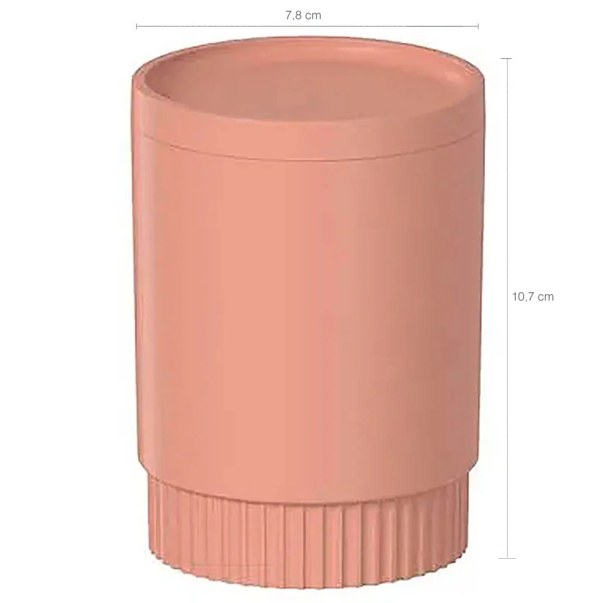 PORTA ALGODÃO COTONETE DÓRICA LARANJA - OU