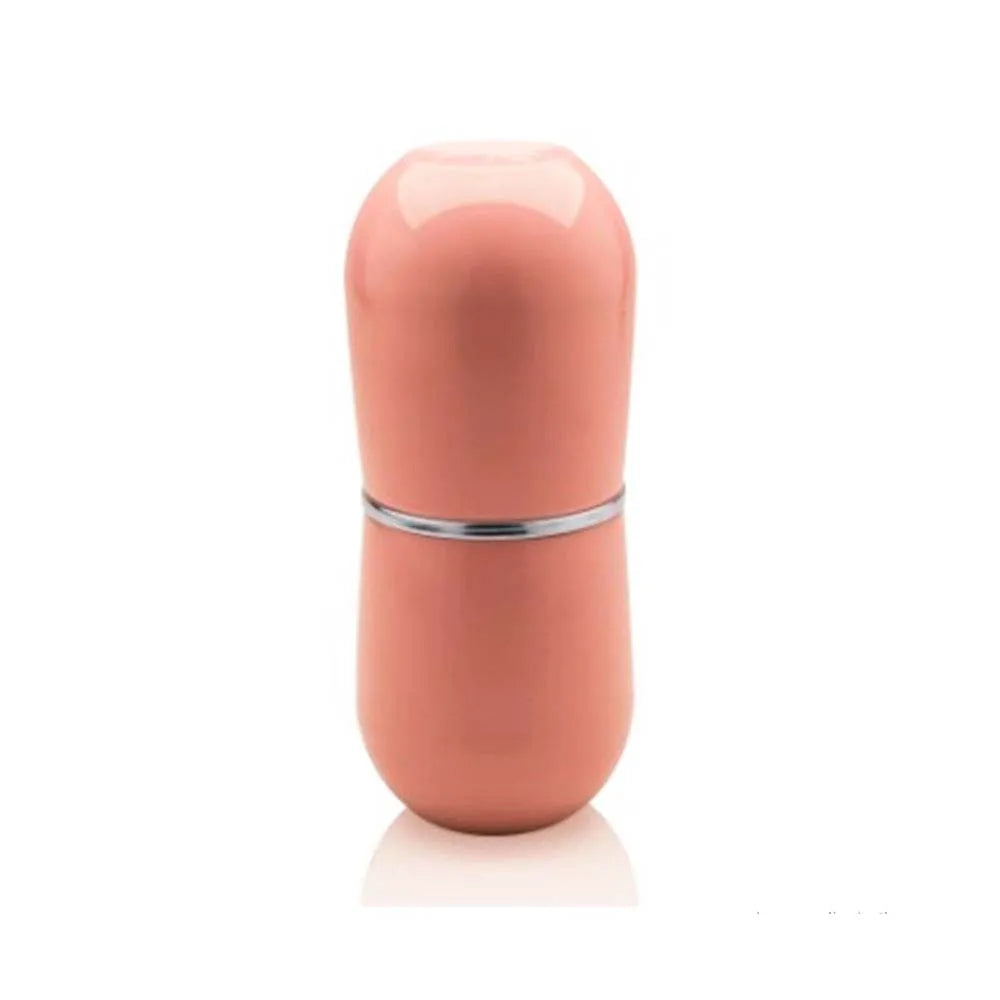 PORTA ESCOVA DE DENTE COM TAMPA CROMO BELLY ROSA - OU