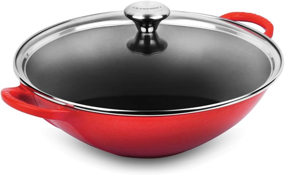 WOK COM TAMPA DE VIDRO 32CM SIGNATURE